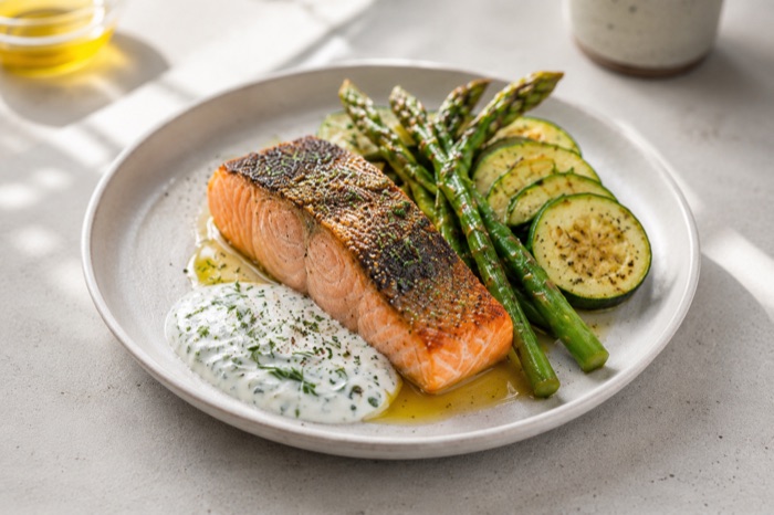 Lachs mit Spargel